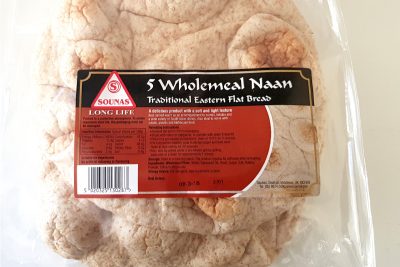 wholemeal naan